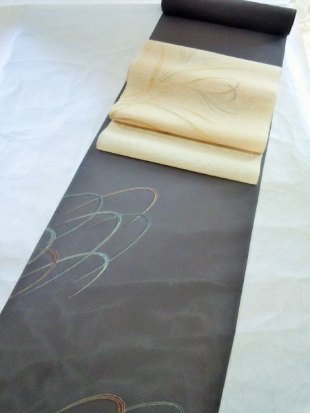 画像4: 絽　流水　蝋纈 (4)