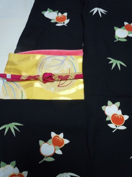 画像5: 袋帯　立涌に松の丸 (5)