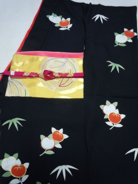 画像3: 黒地　笹に橘 (3)