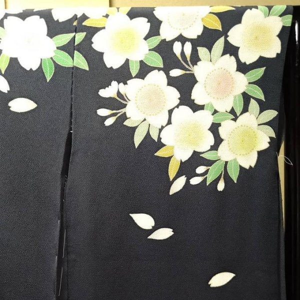 画像2: 縮緬　桜花びら (2)