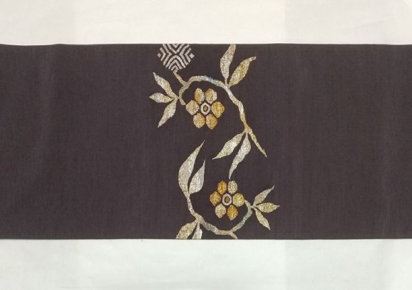 画像4: すくい袋帯・笹蔓文 (4)