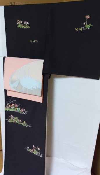 画像6: 綴れ八寸名古屋帯　鶴 (6)