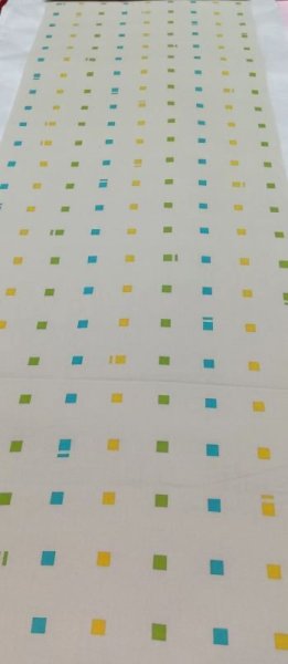 画像2: ゆかた　抽象文　ベージュ地 (2)