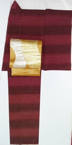 画像7: 訪問着 横段 水玉 (7)